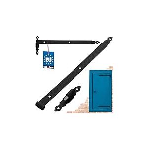 KOTARBAU® Charnière De Chantier 600 mm | Charnière Avec Roulement À Billes | Charnière Porte Lourde | Charnières De Portes | Charnière Porte Lourde | Charnière Portail En Acier Peint Par Pulvérisation