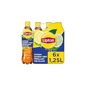 Lipton Ice Tea Citron Citron Vert Pétillant 6 x 1,25L Pack