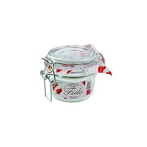 Weck Bormioli Rocco 58297 Fido Lot de 6 bocaux avec joints en caoutchouc, bocaux à dessert, pots à confiture 125 ml
