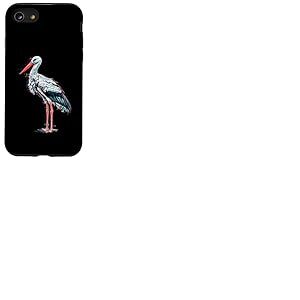 Illustration de Paillettes de Cigogne Coque pour iPhone SE (2020) / 7/8