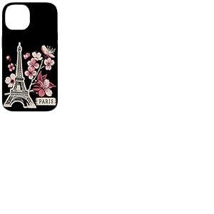 Tour Eiffel Paris Fleurs de Cerisier Coque pour iPhone 14