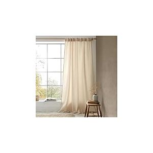 Pineapple Elephant Rideau en Voile gaufré Muscat 140 x 229 cm Naturel