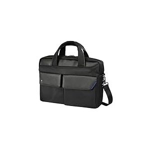 Canal Saint Martin 782685-33 Sacoche Business pour Homme 15.6 Pouces + Tablette 10 Pouces avec bandouli&egrave;re - Porte Document Extensible - Serviette Business - Noir