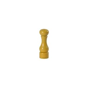 Bisetti Moulin à Sel en Bois d'hêtre POSILLIPO, Jaune Mat, D6xH19 cm