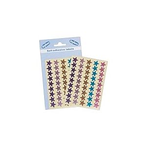 Stephens Étiquettes autocollantes en forme d'étoiles de couleurs assorties, idéales pour tableau de récompenses, étiquetage, organisation, embellissement de surfaces, y compris le papier, le bois, le