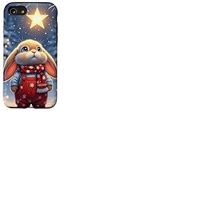 Hiver de No&euml;l de Lapin Mignon avec l'art de Dessin anim&eacute; Coque pour iPhone SE (2020) / 7/8