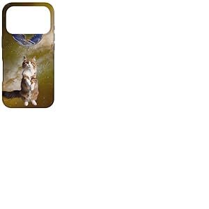 Chat Terre Ballon Galaxie Cosmic Fun Coque pour iPhone 17 Pro