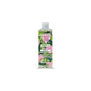 Faith In Nature, Shampooing Naturel &agrave; la Rose Sauvage Faith In Nature, R&eacute;&eacute;quilibrant, Vegan & Cruelty Free, Sans Parab&egrave;nes & SLES, Pour Tout Type de Cheveux, 400ml