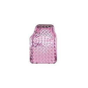 Bottari 29108 Tapis de Sol I Love Chrome en PVC lamin&eacute;, Surface antid&eacute;rapante, 4 pi&egrave;ces, Rose