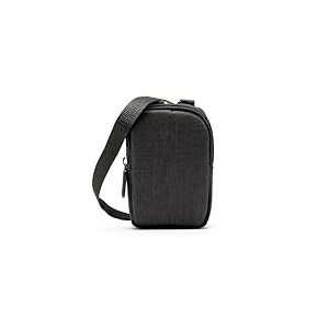 Zink Étui Souple pour Appareil Photo et Sac pour imprimante à Impression instantanée avec Poche pour Papier Photo, Fermeture à glissière et bandoulière bandoulière - Noir
