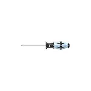 Wera 05032070002 3368 Tournevis pour vis à empreinte carrée, acier inoxydable, # 1 x 80 mm, Noir/Ice bleu