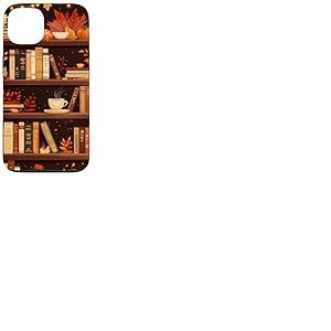 Bookish Étagère rétro d'automne Bibliothèque d'automne Coque pour iPhone 13