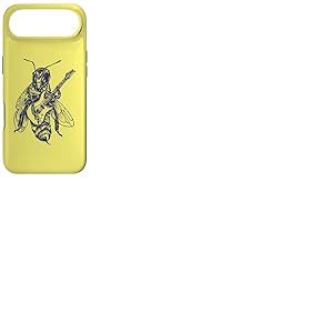 Bee Jouant Guitare Guitare Insecte Rock Musicien Coque pour iPhone Air
