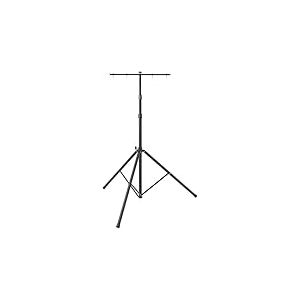 Brennenstuhl Trépied ST 301 avec traverse de fixation pour chantier/Pied télescopique (avec traverse de fixation pour 2 projecteurs, hauteur réglable jusqu'à 3m, 2 sets de visseries fournis)