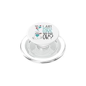 I Just Really Love Polar Bears OK &ndash; Adorable Amoureux des Ours Polaires PopSockets PopGrip pour MagSafe