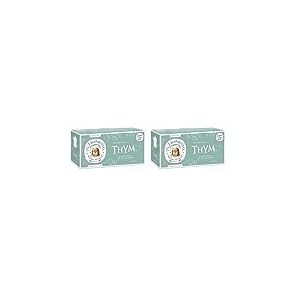 Les 2 Marmottes - Infusion Thym des Marmottes 30 sachets - Anti rhume - Bien-&Ecirc;tre et Relaxation - Pour d&eacute;gager les voies respiratoires - Made In France - Sans ar&ocirc;mes ajout&eacute;s - 35g (Lot de 2)