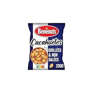 Bénénuts Cacahuètes Grillées Non Salées, 200g