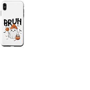 Bruh I Mean Boo Ghost Citrouille Batte Trick Or Treating Coque pour iPhone XS Max