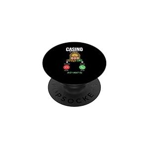 Casino Appelle la Roulette de Machine &agrave; sous de Jeu PopSockets PopGrip Adh&eacute;sif