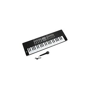 AXMAN LP5450 Clavier avec microphone et prise pour adaptateur secteur, 54 touches, fonctionne sur piles 6 x AA (adaptateur secteur et piles non inclus)