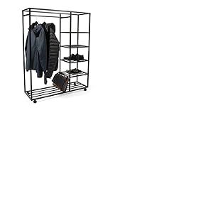 M2 Kollektion Porte-manteau Andorra2 en noir, l x H x P = 110 x 140 x 35 cm