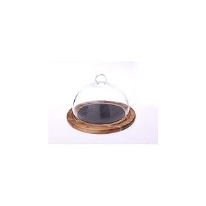 LAGUIOLE - Cloche à fromages plateau bois et ardoise