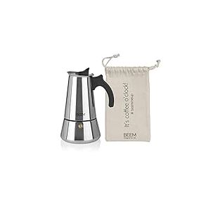 ESPRESSOMAKER A BOIS Cafeti&egrave;re espresso - 6 tasses | cafeti&egrave;re &agrave; induction | acier inoxydable | 200-300 ml de moka | cafeti&egrave;re espresso de camping | plus sac