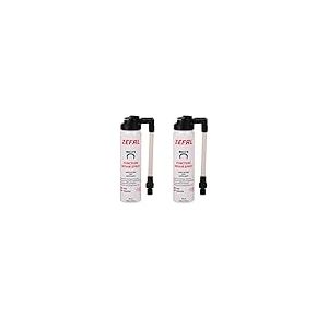 ZEFAL Pack Repair Spray - Bombe Anti Crevaison Velo - Préventif, Réparation - 2 x Bouteilles de 75 ML, Blanc