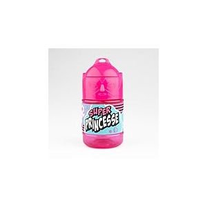 Bouteille personnalisée pour enfant, gourde d'eau avec paille - Super princesse, Rose