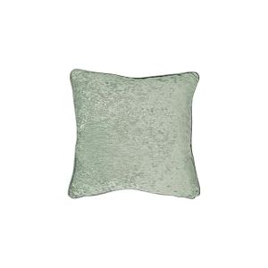 Curtina Coussin Tissé Vert Sauge (43 x 43 cm) Tissage Chenille de Luxe Texturé Salon Chambre à Coucher Inserts avec Housses