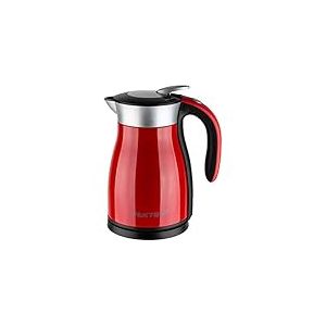 Vektra Series 1 bouilloire &eacute;lectrique isotherme &agrave; double paroi en acier inoxydable &ndash; 1.5L, rouge, sans-bpa, prise EU