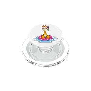 Girafe Natation Bouée Gonflable Été PopSockets PopGrip pour MagSafe