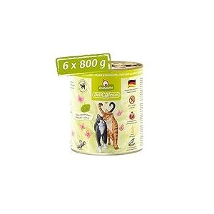 GranataPet Delicatessen - Nourriture Humide pour Faisan et Lapin - Nourriture pour Chats - pour Les gourmets - sans céréales et sans Sucre - 6 x 800 g