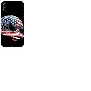 Costume de Casquette américaine Rieur Coque pour iPhone XS Max