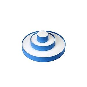 Mopec c33.03 – Présentoir à gâteau à 3 étages en Couleur Bleu, Pack de 1 unité