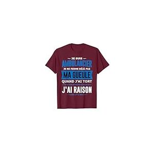 Ambulancier je ferme pas ma gueule homme humour ambulancier T-Shirt