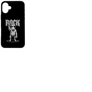 English Bull Terrier Rock Music Retro Vintage Dog Lover Coque pour iPhone 16 Plus
