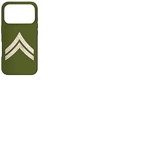 &Eacute;cusson de l'arm&eacute;e Corporalstripes Rangk Insignia Coque pour iPhone 17 Pro