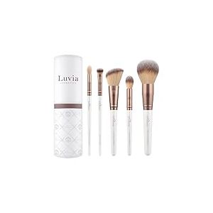 Set de pinceaux de maquillage Luvia, Daily Essential Set, pinceaux à poudre et à yeux, 5 pinceaux cosmétiques véganes, pinceaux de maquillage