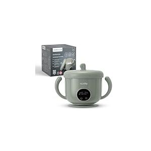 Nuvita 1980 Pappa'n'Go Chauffe-nourriture Portable pour Bébé – Rechargeable, Étanche, avec Contrôle Intelligent de la Température, Intérieur en Acier Inoxydable, et Base Antidérapante