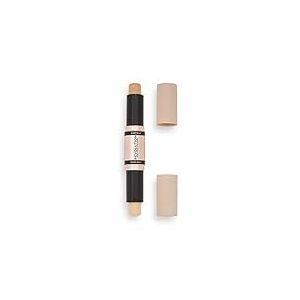 Revolution Beauty, Bâton Contour Duo Crème Contour et Eclat, Définit les Pommettes et Sculpte le Visage, Végétalien et Sans Cruauté, Clair, 2.4g