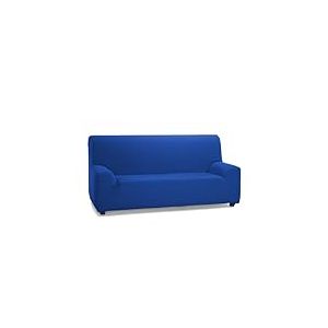 ECOMMERC3 | Housse de canap&eacute; &eacute;lastique et Extra Douce pour canap&eacute; 3 Places 170 &agrave; 215 cm - Housse de canap&eacute; r&eacute;glable, Couleur Bleu &eacute;lectrique - 100% fabriqu&eacute;e en Espagne