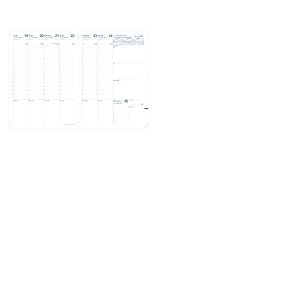 Quo Vadis - Recharge Agenda - 2026 - Consul - Semainier Planning - Fran&ccedil;ais - 14 mois de d&eacute;cembre &agrave; janvier - 21x29,7 cm - Papier Clairefontaine blanc - Fabrication fran&ccedil;aise