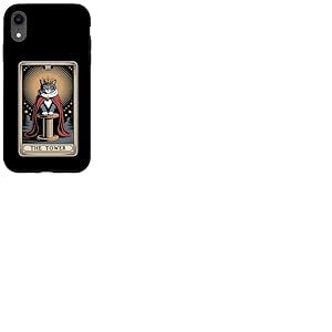 Arbre à chat mystique The Tower Tarot Card Coque pour iPhone XR