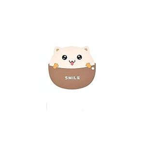 QLLQ Grand tapis anti-brûlure Motif chat mignon et multifonctionnel Convient pour le bureau à domicile Couleur chair Acier inoxydable Marron