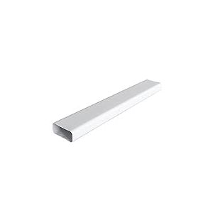 La Ventilazione CT1157B CT1157B-Y Tuyau d'aération canalisée rectangulaire en PVC, 150 x 70 mm, Blanc, 150x70 mm