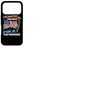 Militaire Service Honor The Dead Heal The Wounded Warrior Coque pour iPhone 17 Pro