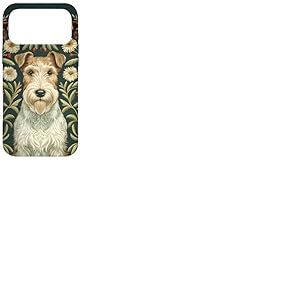 Fox Terrier en Fil de Fer &agrave; la William Morris Coque pour iPhone 17 Pro Max