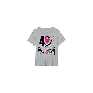 Anniversaire 40 Ans Femme Id&eacute;e Cadeau Original 40 Ans T-Shirt