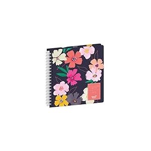 Quo Vadis - Agenda - Spiralé - 2026 - Exécutif S - Semainier Planning - Français - Daisy - Sauvage - Multicolore - 13 mois de décembre à décembre - 16x16 cm - Papier blanc - Fabrication française